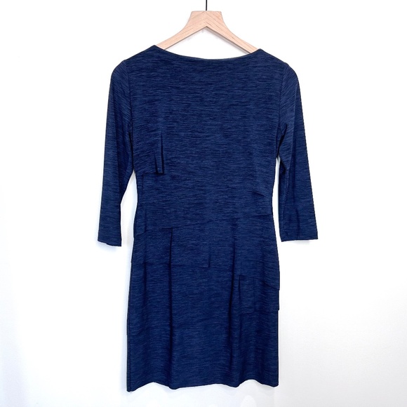 Tahari Tiered Jersey Sheath Dress - Picture 5 of 5